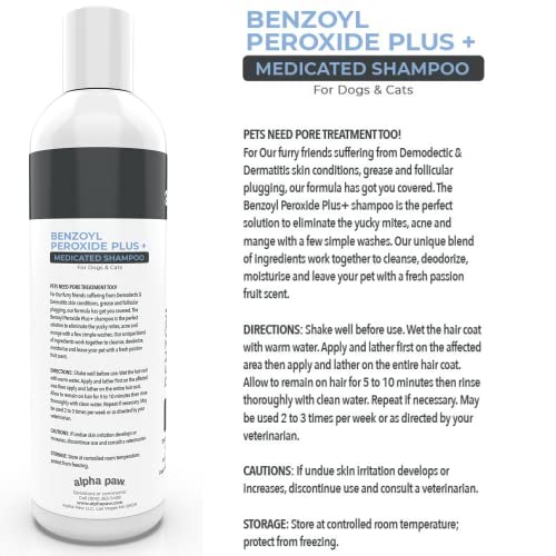 Smiling Paws Pets Itch Relief Shampoo for Pets Contains Benzoyl