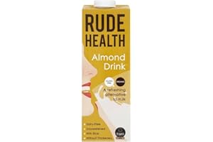 Rude Health UHT Organic Almond Drink - Unsweetened (1L) - Pack of 2