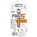 BIC Flex 5 Titanium Men's Disposable Razor, Five Blade, 3 Count, Adjusting Blades for an Ultra-Close Shave