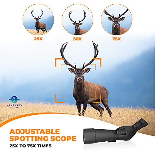 Longview Opticals Bird Spotting Scope High Definition 2575x75