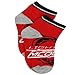 Disney Cars 3 Boys 6 pack Socks 4-6 / Shoe: 7-10, Grey/Multi Quarter