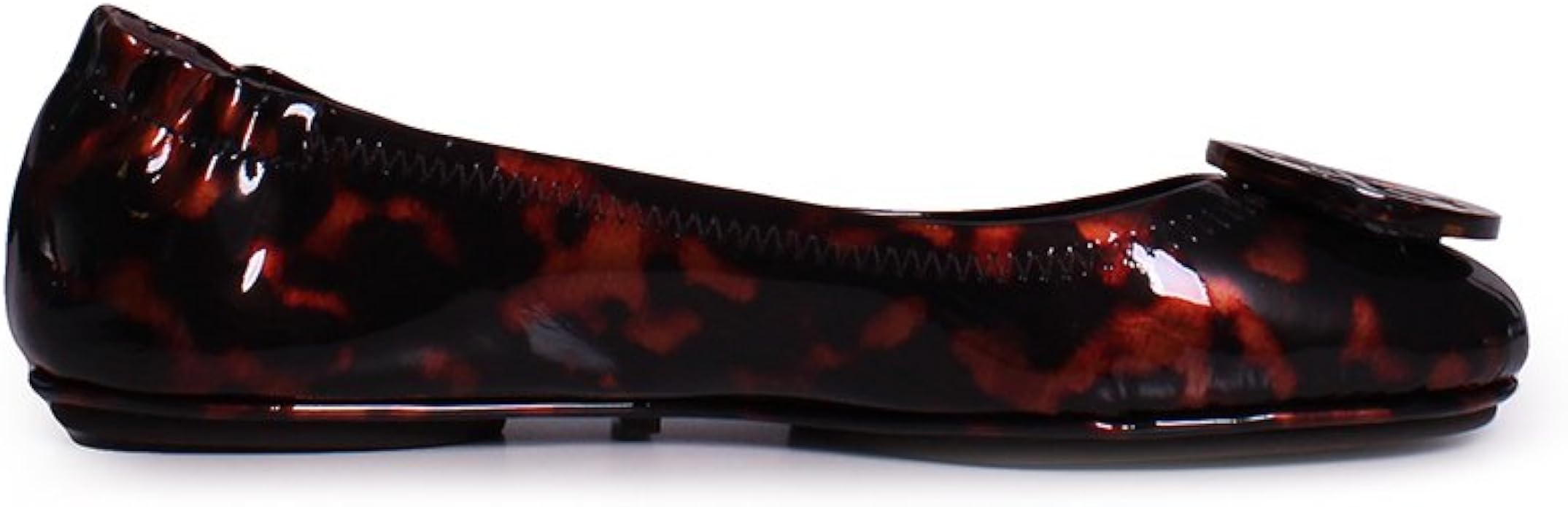 tory burch minnie travel flat tortoise