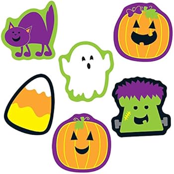 Carson Dellosa - Halloween Mini Colorful Cut-Outs, Fall Classroom Décor, 36 Pieces