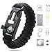iRainy Ultimate Paracord Bracelet Emergency Outdoor Survival Kit W 16 pcs Survival Gear includes Compass Flint Fire Starter Scraper Whistle 11 pcs Fishing Gear for Hiking Camping