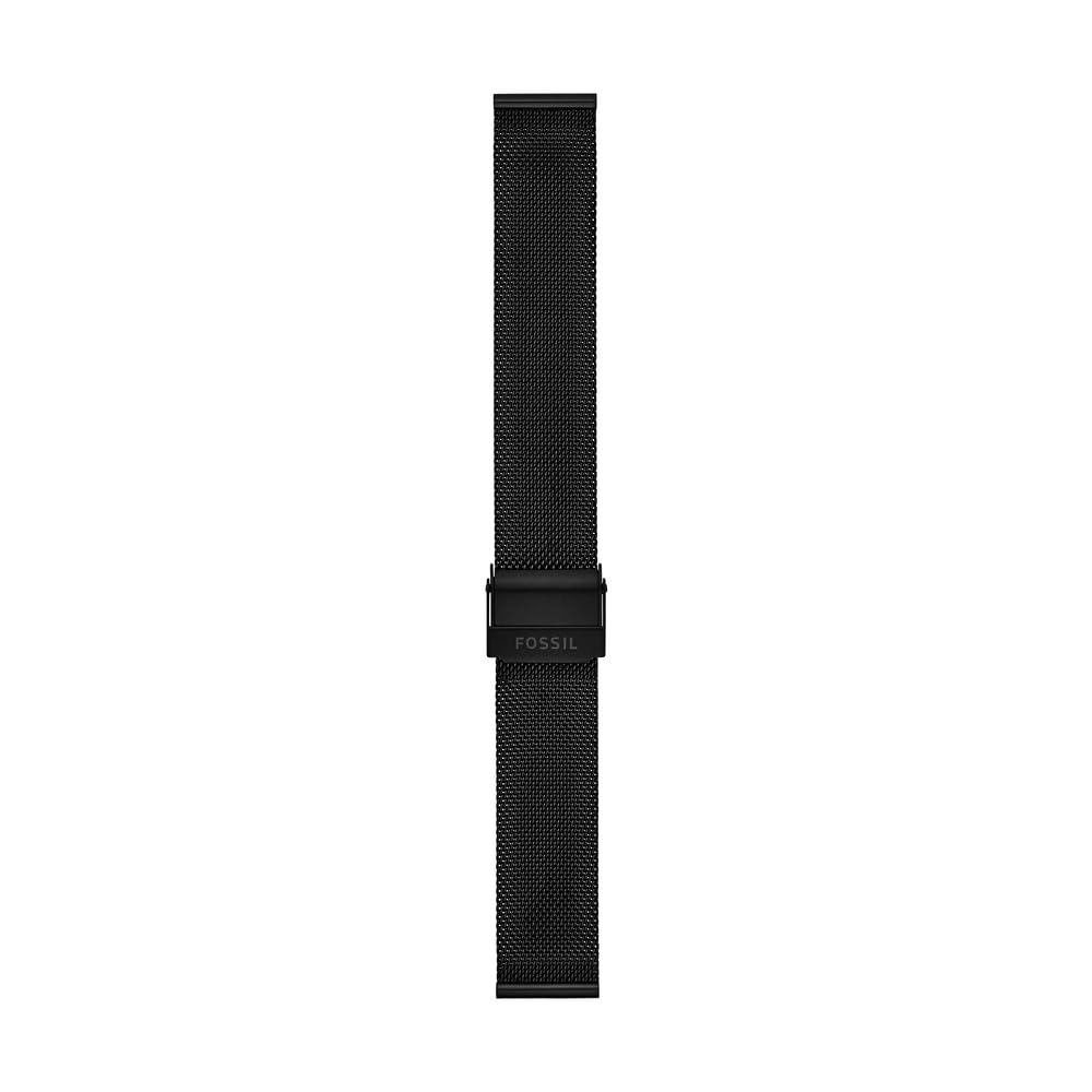 Fossil S181449 18mm stainless steel strap for watch, Black