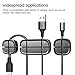 XGUO Cable Clips,Multipurpose Cross Peas Cable Clips Cord Management System Desktop Cable Organizer (3-Pack) - Black