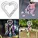 Yziss Craft Metal Star/Heart Shaped Rings Metal Hoops Heart Metal Dream Catcher Dreamcatcher Ring Macrame Craft Hoop DIY Accessories (12CM)