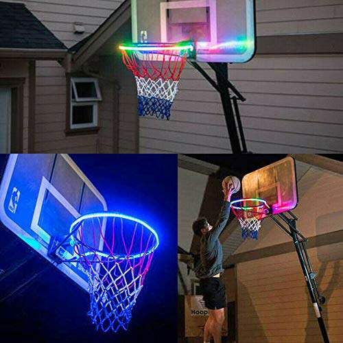 image for Ruimin Light Up Basketball Hoop Lighting Kit Led Solar Lighted Basketb