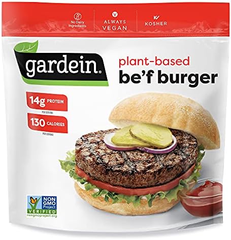 Gardein Ultimate Plant-Based Beefless Burger Frozen Patties, Vegan, Frozen, 12 oz. 4-Count