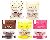 Emmy's Organic Macaroon Cookies Variety Pack 6 ounce (Pack of 5)