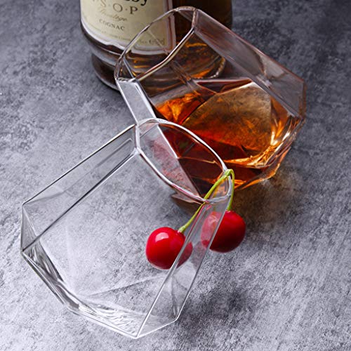 Rucan Glass Diamond Whiskey Glass Creative Fashion Classical Oblique Cup Wine
