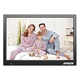 Digital Picture Frame, APESIN 14.1 Inch HD Screen with Motion Sensor (Black)