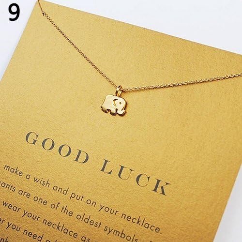 856store Novelty Women Fashion Love Heart Star Elephant Pendant Choker Charm Jewelry Necklace - 9