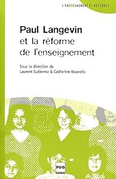 Paul Langevin et la réforme de l'enseignement