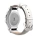 Valkit Compatible Gear S2 Bands Genuine Leather Smart Watch Band with Stainless Steel Adapter Crocodile Pattern Strap Replacement for Samsung Gear S2 (SM-R720/R730), (White) with Silver Adapter