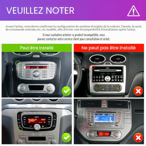 6G+128G 8 Core Wireless Carplay Android Car Radio for Ford Focus II MK2 Mondeo S-Max C-Max Galaxy 7 Pollici Car Radio Android Auto GPS WiFi Mirror Link Bluetooth FM/RDS/DSP/SWC Telecamera Posteriore