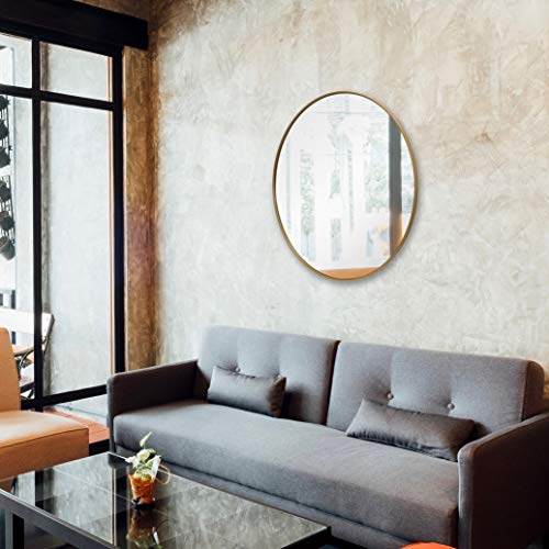 Gold Circle Wall Mirror 36 Inch Round Wall Mirror for Entryways