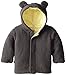 Magnificent Baby Baby Magnetic Smart Little Bear Fleece Hooded Jacket, Ash/Lemon, 18-24 Months