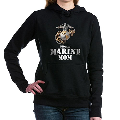 CafePress - Proud Marine Mom - Pullover Hoodie, Classic & Comfortable Hooded Sweatshirt