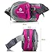 Waist Pack Fanny Pack Bum Bag Hip Pack Running Bag Waist Bag Running Belt Sack Water Resistant with Bottle (Not Included) Holder for Hiking Camping Dog Walking nylon fabric Purplish-Red, by LC Prime