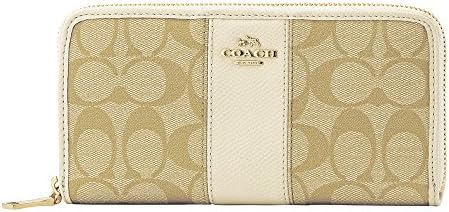 [コーチ] COACH 財布 (長財布) F52859 ライトカーキ×チョーク IMDQC シグネチャー 長財布 レディース [アウトレット品] [並行輸入品]