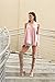 Alexander + David Women’s Casual V-Neck Cupro Spaghetti Strap Open Back Loose Fit Flowy Tunic Tank Top (Mauve, Large)