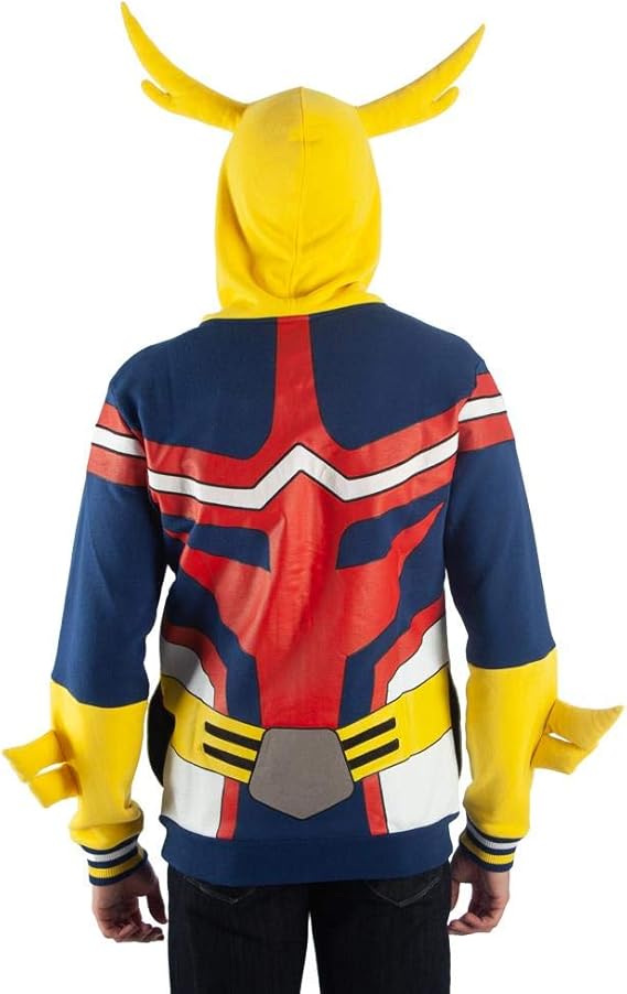 all might hoodie with hair