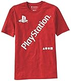 Playstation Officially Licensed Video Game Mens T-Shirt Red