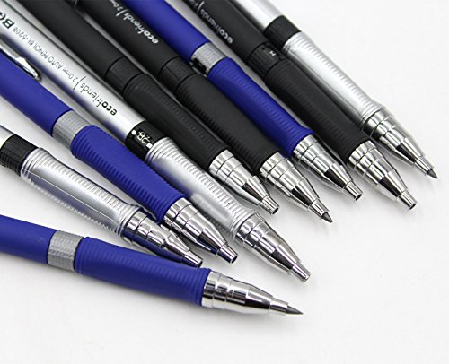 Aimeio Mechanical Pencil,2.0mm Automatic Pencil with Lead,Office School Supplies 2B Pens for Drawing,Sketching,Writing,Drafting,6-Count