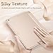 ESR Yippee Premium Trifold Case for iPad 9.7 2018/2017, [Rubber Cover] Slim Fit Leather Smart Case with Rubberized Back Cover and Auto Wake & Sleep for iPad 9.7 2018/2017 (Champagne Gold)