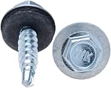 Keple 4.8x70mm Roofing Screws Hex Self-Drilling Rubber Washer Zinc Plated 50pcs view 4