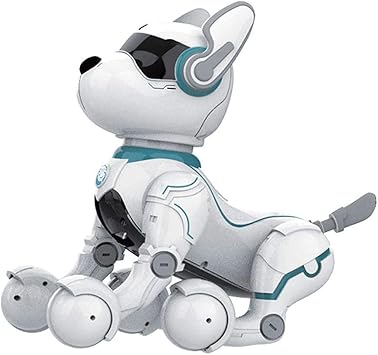 Amazon Co Jp 子ども用電動ロボット インテリジェントリモコンロボット犬 音声制御プログラミングスタントロボット 充電式シミュレーション電動 犬 男の子 女の子おもちゃ 誕生日 子供の日 クリスマスプレゼント ホビー
