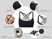 Queenie Ke Women's Yoga Bra Light Support Cross Back Wirefree Pad Soft Size XL Color Black Across