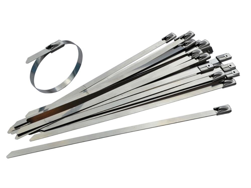 Faithfull CT15046SS 4.6 x 150 mm Stainless Steel Cable Ties (Pack of 50)