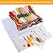 Caydo 100 Pieces 100 Colors Embroidery Floss with Organization Box, and 137 Pieces Cross Stitch Tool Kit for Friendship Bracelet String Making