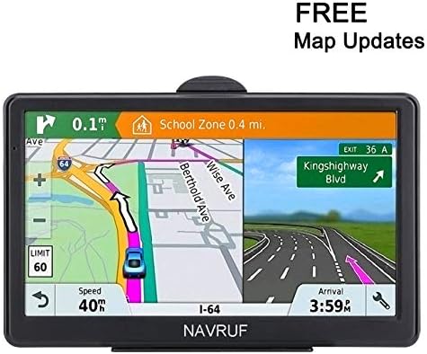 GPS Navigation for Car 7 Inch Car GPS Navigation System 8GB Voice Navigation with Lifetime Map Update Fast Location, Voice Trun-by-Turn Route Guidance, Speed Limit Reminder