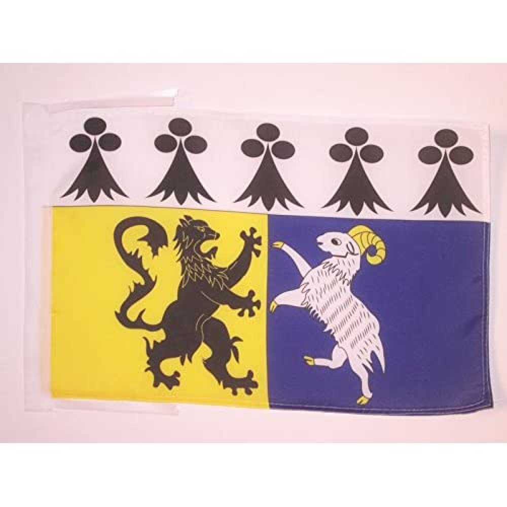 AZ FLAG - French Department of Finistere Flag - 18'' x 12'' - 100% Polyester France Small Banner with Two Cords - Fade Resistant - Vivid Colors - 18x12 in - 45x30 Cm — image 1