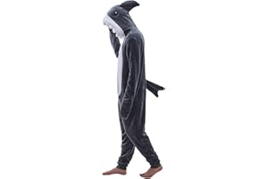 JUOLOET Unisex Adult Onesie Pajamas Animal One Piece Snug Fit Halloween Costume Sleepwear Homewear