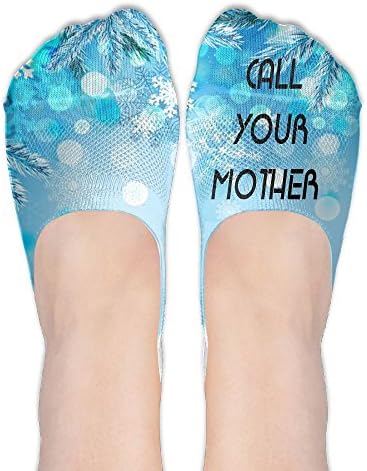 Call Your Mother 3D Print Casual Low Cut Thin Loafers Non Slip Boat Shoes Liners
