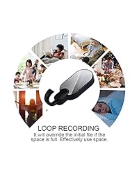 Yumfond Cámara espía oculta, gancho de ropa HD 1080P Nanny Cam, visión nocturna movimiento Dection Loop grabación de seguridad en casa DVR grabadora de vídeo (sólo vídeo)