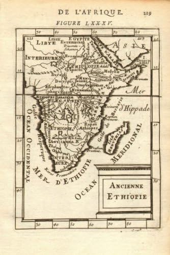 Amazon Com Sub Saharan Africa Ancienne Ethiopie Ancient Ethiopia Mallet 1683 Old Map Antique Map Vintage Map Printed Maps Of Africa Prints Posters Prints