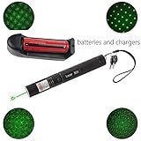 Tactical Green Hunting Rifle Scope Sight Laser Pen, Demo Remote Pen Pointer Projector Travel Outdoor Flashlight, LED Interactive Baton Funny Laser toy (Green FlashLight)