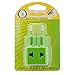 European Plug Adapters by Yubi Power 2 in 1 Universal Travel Adapter with 2 Outlets and Built in Surge Protector - Green 2 Pack Type C International Power Adapter for Europe, France, Germany, Spain