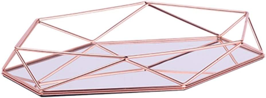 Wtz Joyero Cosmético Organizador Bandeja De Almacenamiento Decorativa
