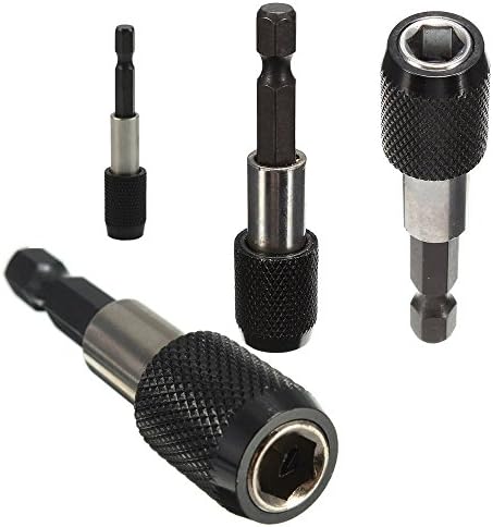 2PCS 1/4" Magnetic Hex Shank Quick Change Holder Mini Hex Bit Drill Chucks Adapter (Pack of4)