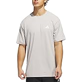 adidas Men's Regular Fit Lightweight Active Tee - Moisture Wicking (Beige, X-Large)