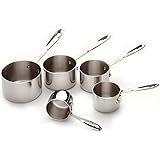 All-Clad Stainless Steel Measuring Cup Set, 5-Piece, Silver