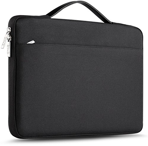 ZINZ 15-15.6 Inch Laptop Sleeve for Dell/Ausu/Acer/HP/Toshiba/Lenovo Spill-Resistant Ultrabook Netbook Tablet Bag Case Cover -Black