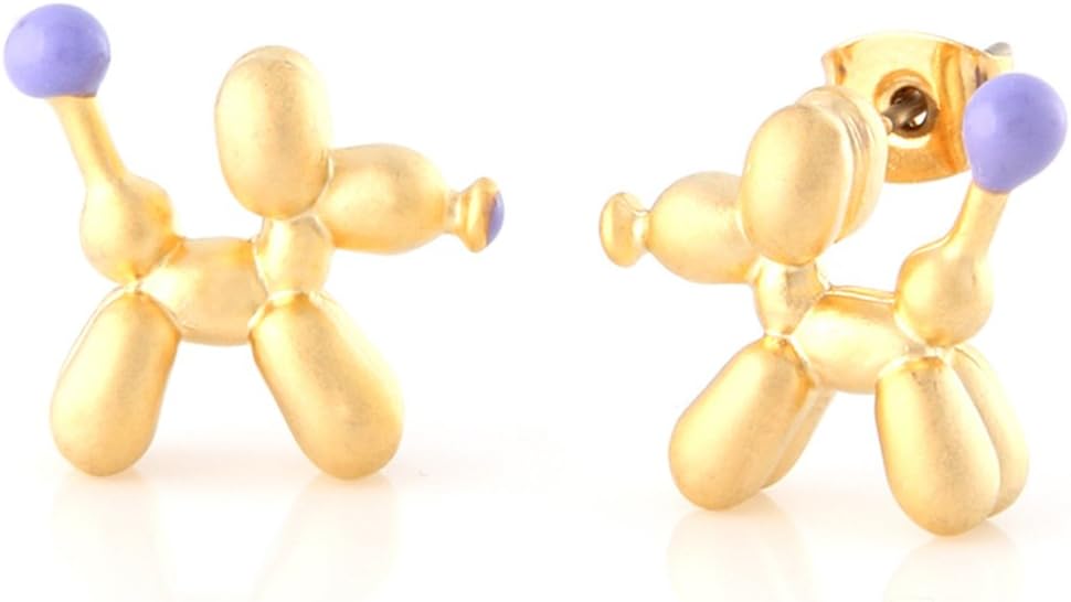 LAONATO Balloon Dog Stud Earrings