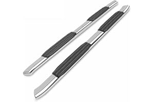 TAC TRUCK ACCESSORIES COMPANY TAC Running Boards Compatible with 2019-2024 RAM 1500 Crew Cab (Exclude 2019-2024 RAM 1500 Classic) Truck Pickup 5" Oval Bend Stainless Steel Side Steps Side Bars Step Rails Nerf Bars 2Pcs